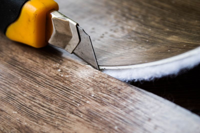 Linoleum Tile Repair detail