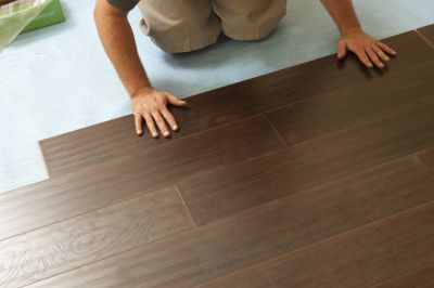 Luxury Vinyl Tile Installation detail