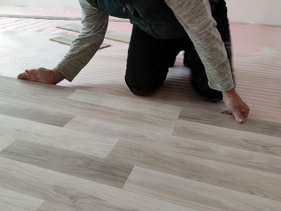 Sheet Flooring Installation detail