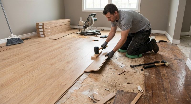 Plank Laminate Installation in Loudoun County, VA