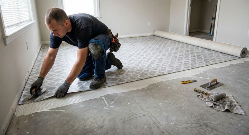 Sheet Linoleum Installation in Arlington, TX